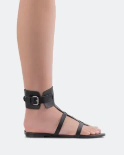Fisherman|Flats-L'INTERVALLE Bruni Black Leather