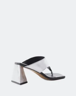 Mules-L'INTERVALLE Bulevar Silver Metal