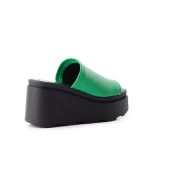 Wedges-L'INTERVALLE Bunny Green Leather