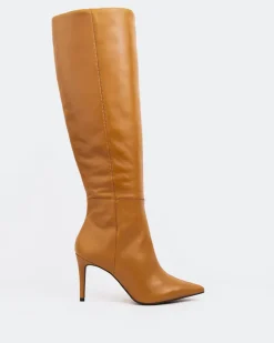 Tall Boots-L'INTERVALLE Bushra Camel Leather