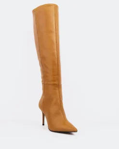 Tall Boots-L'INTERVALLE Bushra Camel Leather