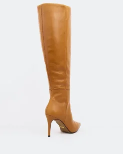 Tall Boots-L'INTERVALLE Bushra Camel Leather
