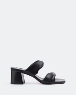 Mid Heels-L'INTERVALLE Busto Black Leather