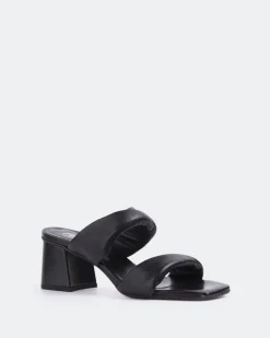 Mid Heels-L'INTERVALLE Busto Black Leather