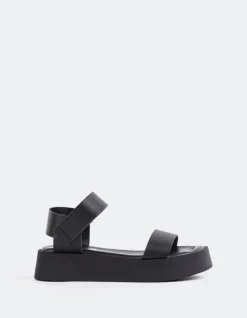 Platform-L'INTERVALLE Buttercup Black Leather