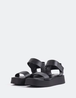 Platform-L'INTERVALLE Buttercup Black Leather