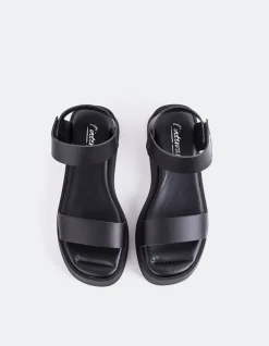 Platform-L'INTERVALLE Buttercup Black Leather