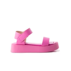 Platform|Mid Heels-L'INTERVALLE Buttercup Pink Leather