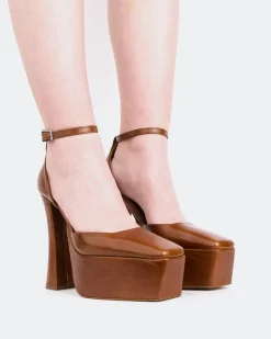 Platforms-L'INTERVALLE Cabaret Tan Leather/Cuir Ocre