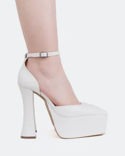 Platforms-L'INTERVALLE Cabaret White Leather/Cuir Blanc