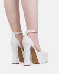 Platforms-L'INTERVALLE Cabaret White Leather/Cuir Blanc
