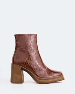 Platform|Ankle Boots-L'INTERVALLE Camillo Tan Naplack