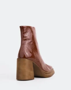 Platform|Ankle Boots-L'INTERVALLE Camillo Tan Naplack