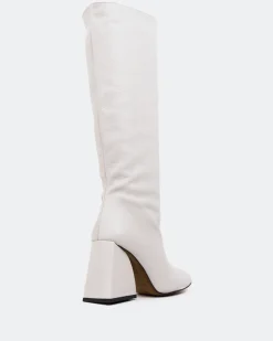 Tall Boots-L'INTERVALLE Camus Off White Leather