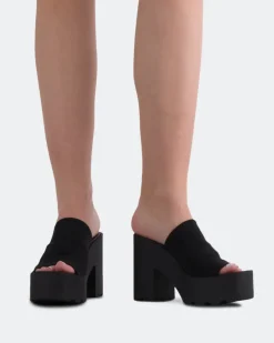 Platform-L'INTERVALLE Carangi Black Lycra