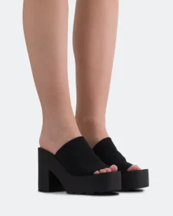 Platform-L'INTERVALLE Carangi Black Lycra