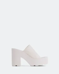 Platform-L'INTERVALLE Carangi White Lycra