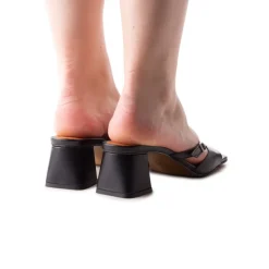 Mid Heels|Mules-L'INTERVALLE Carrera Black Leather