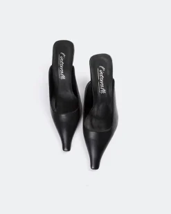 Mules-L'INTERVALLE Carthan Black Leather