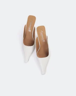 Mules-L'INTERVALLE Carthan Off White Leather
