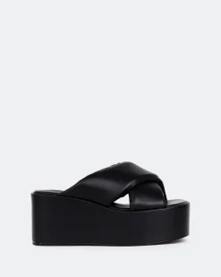 Platform-L'INTERVALLE Casa Black Leather