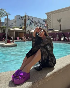 Platform-L'INTERVALLE Casa Purple Leather