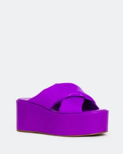 Platform-L'INTERVALLE Casa Purple Leather
