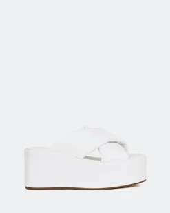 Platform-L'INTERVALLE Casa White Leather