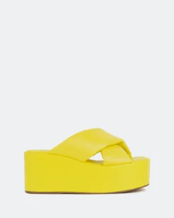 Platform-L'INTERVALLE Casa Yellow Leather