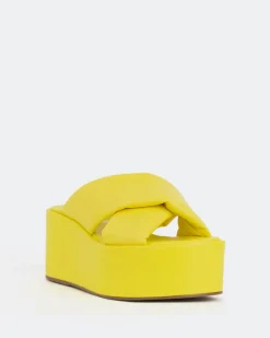 Platform-L'INTERVALLE Casa Yellow Leather