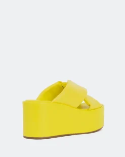 Platform-L'INTERVALLE Casa Yellow Leather
