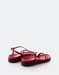 Flats-L'INTERVALLE Cassiane Red Leather