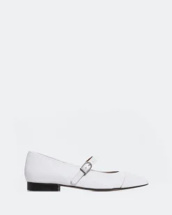 Mary-jane-L'INTERVALLE Causeway White Leather