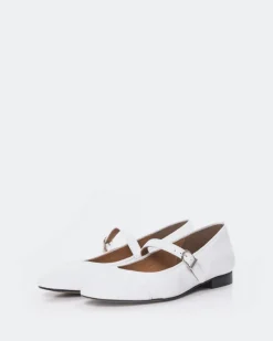Mary-jane-L'INTERVALLE Causeway White Leather