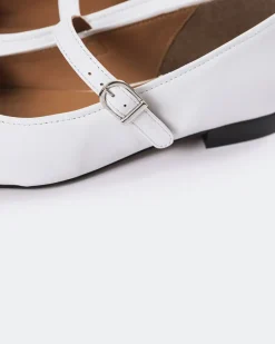 Mary-jane-L'INTERVALLE Causeway White Leather