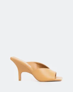 Mules-L'INTERVALLE Caviana, Tan Leather/Cuir Ocre