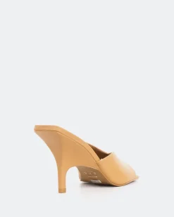 Mules-L'INTERVALLE Caviana, Tan Leather/Cuir Ocre