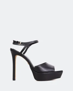 Platform|High Heels-L'INTERVALLE Cavo Black Leather