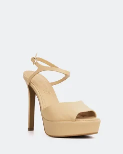 Platform|High Heels-L'INTERVALLE Cavo Camel Leather