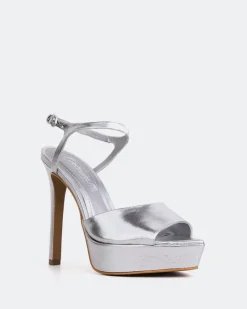 Platform|High Heels-L'INTERVALLE Cavo Silver Metal