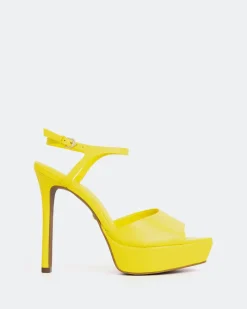 Platform|High Heels-L'INTERVALLE Cavo Yellow Leather
