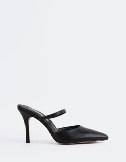Mules-L'INTERVALLE Celandine Black Leather