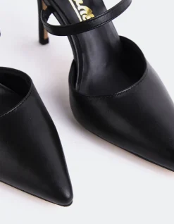 Mules-L'INTERVALLE Celandine Black Leather