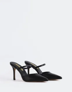Mules-L'INTERVALLE Celandine Black Leather