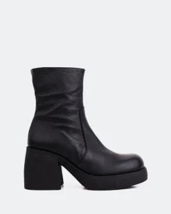 Ankle Boots-L'INTERVALLE Chamonix Black Leather