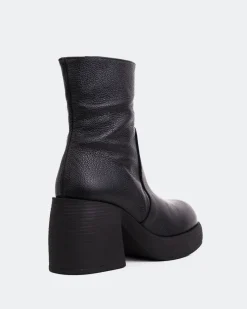 Ankle Boots-L'INTERVALLE Chamonix Black Leather