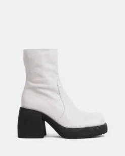 Ankle Boots-L'INTERVALLE Chamonix Off White Leather