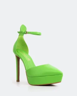 Platforms-L'INTERVALLE Charmed Green Leather