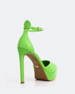 Platforms-L'INTERVALLE Charmed Green Leather
