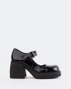 Mary-jane-L'INTERVALLE Cheeky Black Naplack